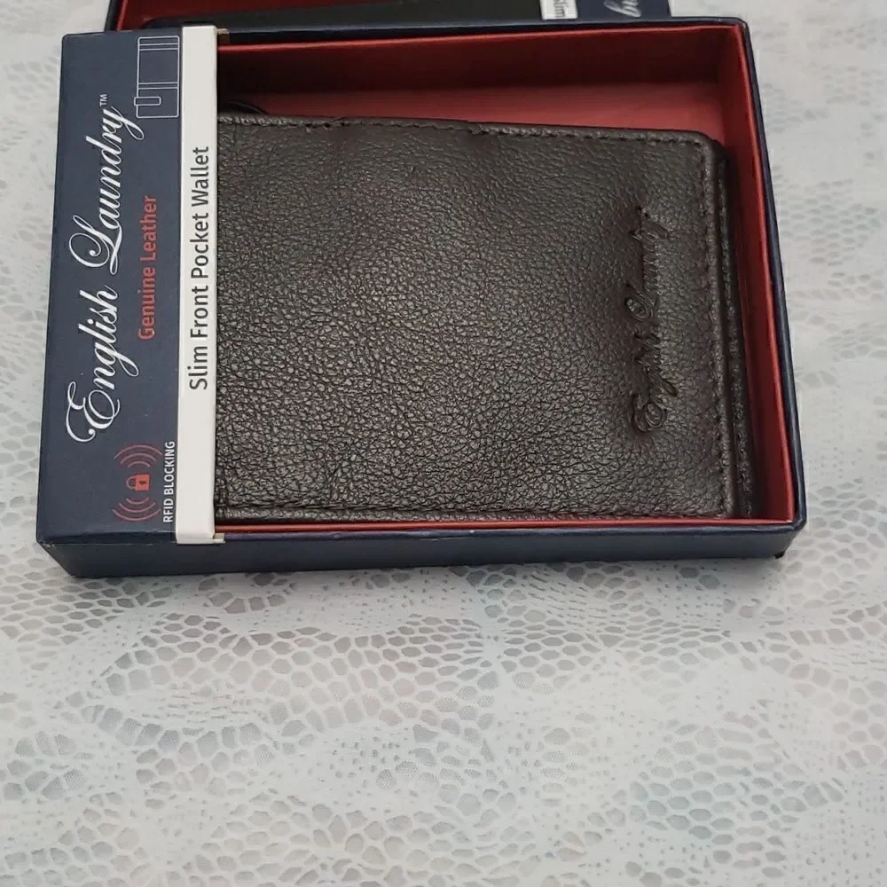 English Laundry Money Clip Wallet New